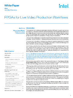 FPGA for Live Video Production Workflows