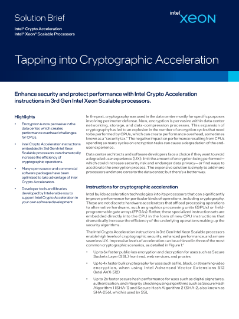 Intel® Crypto Acceleration Solution Brief