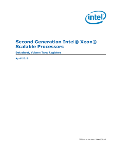 Second Generation Intel® Xeon® Scalable Processors Datasheet, Vol. 2
